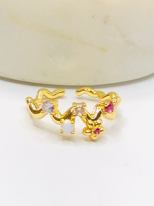 ANILLO ONDA COLORES